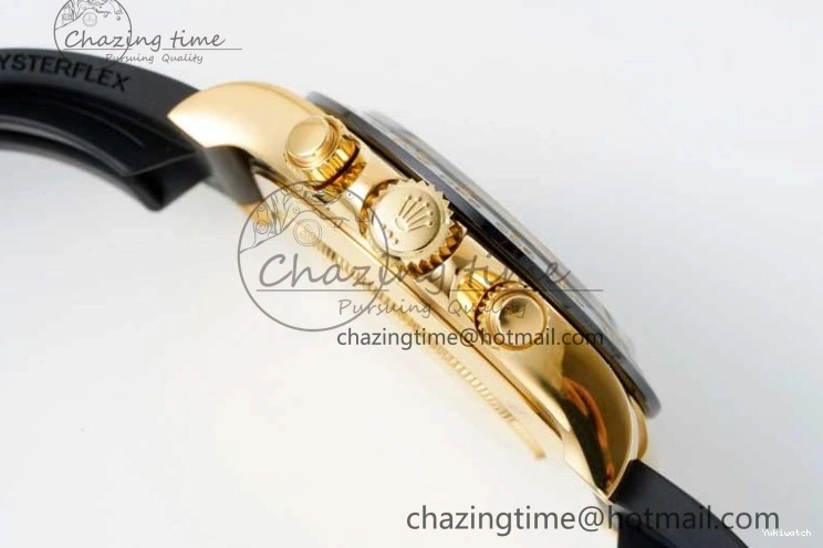 QF Dial Rubber Oysterflex on Daytona SA4130 Edition 1:1 Best Black Strap 116518 0409